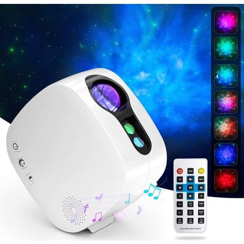 Laser Starry Sky Projector Night light Rotating Bluetooth Led Lamp Colorful Nebula Cloud Atmosphere Lights for Kids Bedroom