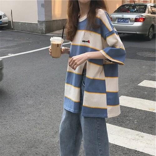 Small Hart Lane overfire cec Stripe t-shirt Womens Leisuremedium and long