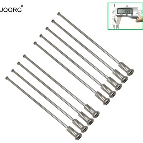 Material 304 Stainless Steel Diameter 4.0 mm Straight Pull Motorcycle Spokes Sliver Color Round Body Equal Diameter Spokes