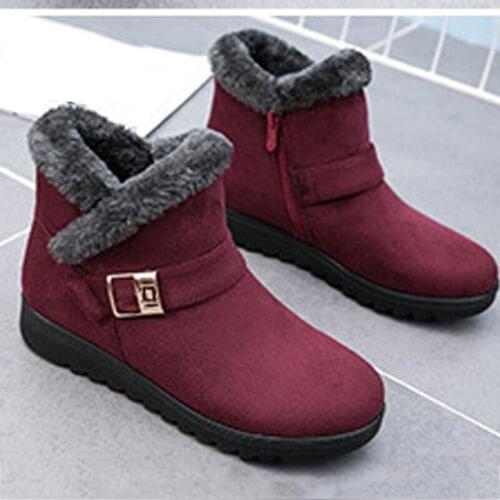 Fashion Waterproof Platform Boot Women Snow Boots Winter Warm Shoes Female Plush Winter Shoes Female Ankle Boots womens