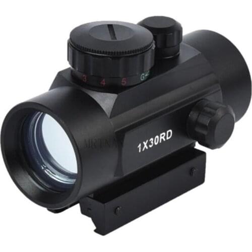 New Tactical 1X30 MM Red and Green Dots for Outdoor Hunting Scope Optical Hunting Laser 2021