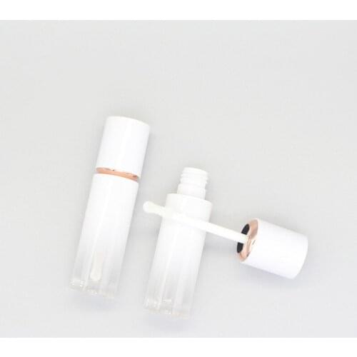100pcs Empty Lip Gloss Tube Plastic Lipstick Vial Lip Balm Bottle with Rubber Stopper DIY Cosmetic Sample Container