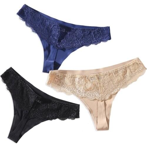 Sexy Lace Women Thongs G String Underwear Lingerie Seamless Panties Female Low-Rise T-back Intimates Bikini For Woman New Hot