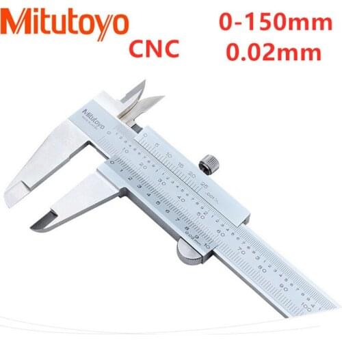 Mitutoyo CNC Calipers Vernier Caliper 6" 0-150mm 0.02mm .001in Precision Measuring Tools Stainless Steel 530-312 Scale Caliper