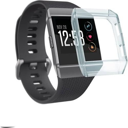 Replacement TPU Frame Skin Shell Cover Protective Case for Fitbit Ionic Smart Watch Colorful Watch Case Accessories