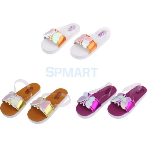 Handmade Lovely Princess Flat Shoes Summer Beach Shoes Slippers For BJD Dolls Sandals, 1/3 Fashion Girl Doll Accessories