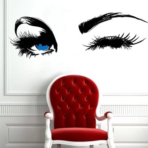 YOYOYU Wall Sticker Eyelashes Decal Eyebrows Decal Lashes Decal Beauty Salon Customized home decoration Art Poster ZX489