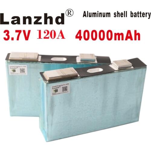 1-10PCS 3.7V 120A 40Ah 3C lithium Single aluminum shell DIY Batteries for 24V 36V Electric car RV Solar Energy storage system