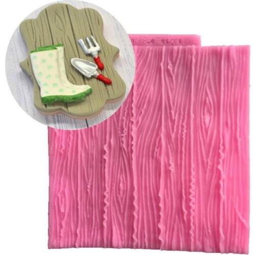 1pc Tree Bark Texture Wood Pattern Mat Fondant Silicone Mould Cake Decoration Sugar Mold Baking Sugarcraft Chocolate Mold