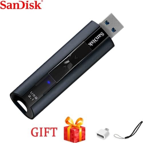 100%SanDisk Pendrive Memory Usb Stick CZ880 Extreme PRO 128GB USB 3.1 Solid State Flash Drive 256GB Pen Drive High Speed 420MB/s