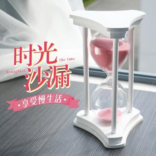 15/30 minutes 60 minutes Hourglass hour hand chronograph glass clocks decorations for home bedroom decor student Holiday gift