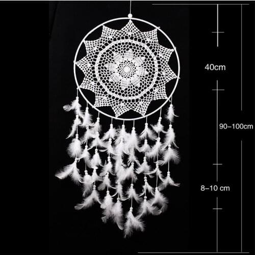 2020 New Lace Openwork Wind Chime Ornaments Creative Dream Catcher Home Decoration Bedroom Living Room Wall Hanging Pendant