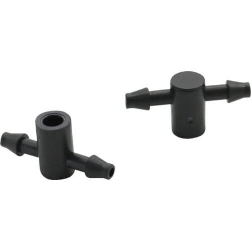 60 Pcs 4mm to 2-way 3mm barb Connector Greenhouse Drip irrigation system Arrow dripper Adapter Watering Fittings