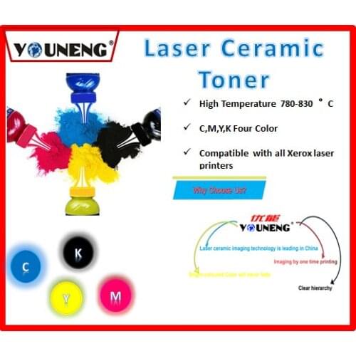 800 degree high temperature color ceramic toner powder Compatible For Ricoh and Xerox model vitrotype Print