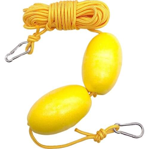 9m 30ft Kayak Tow Rope Drifting Throw Anchor Line Floating Cord Dual Floats