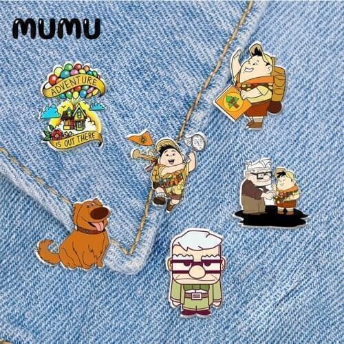 2021 New Up Travel Lapel Pin House Carl Russell and Muntz Acrylic Brooches Handmade Epoxy Jewelry Shirt Bag Badge