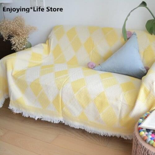 Nordic Sofa Cover Soft Cotton Sofa Cover Universal Geometric Sofa Blanket Modern Sofa Protective Cover Couch Covers for Sofas