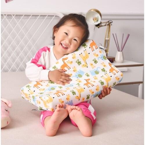 SB Latex Baby Bedding Sleeping Pillow Prevent Flat Orthopedic Children Kid Neck Shaping Memory Foam Pillow Factory 43*27*7CM