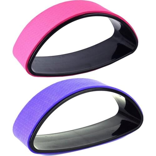 Yoga Wheel Bent Back Stretch Half-round Natural Cork Solid Fitness Wheel Ring Sturdy Yoga Training Wheel For Yoga Beginners