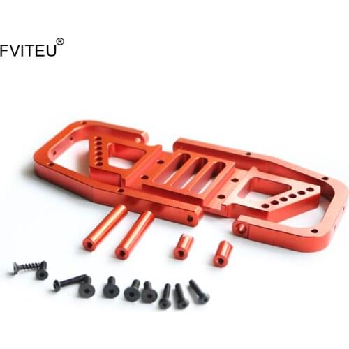 FVITEU CNC alloy rear bumper set fits 1/5 HPI Baja 5b ss 5t 5sc Rovan King Motor