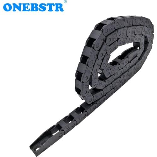 JFLO 1 Meter 7x7mm Drag Chain Towline Wire Carrier Cable Protection Tanks Bridge Non Opening With End Connectors Free Shipping