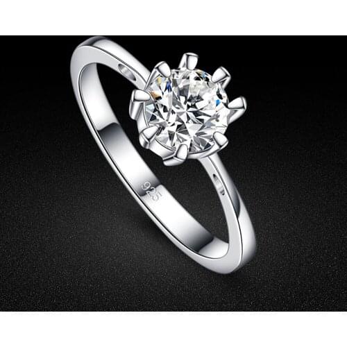 Classic Womens 925 Sterling Silver Ring Noble Octopus Cubic Zircon Ring Charm Jewelry Wedding Ring 5-8# Luxury Anniversary Gift