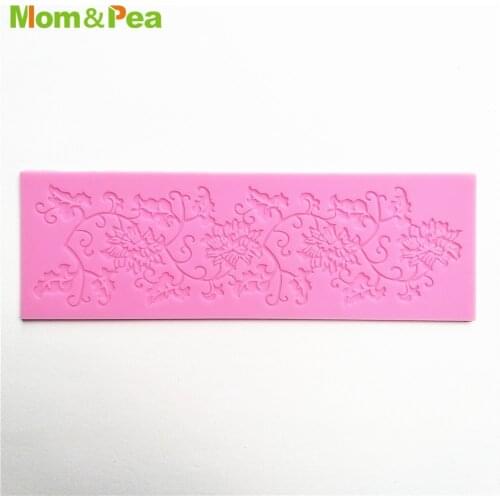 KCL558 Vine Lace Pad Silicone Mold Sugar Paste Fondant Cake Decoration 3D Mould