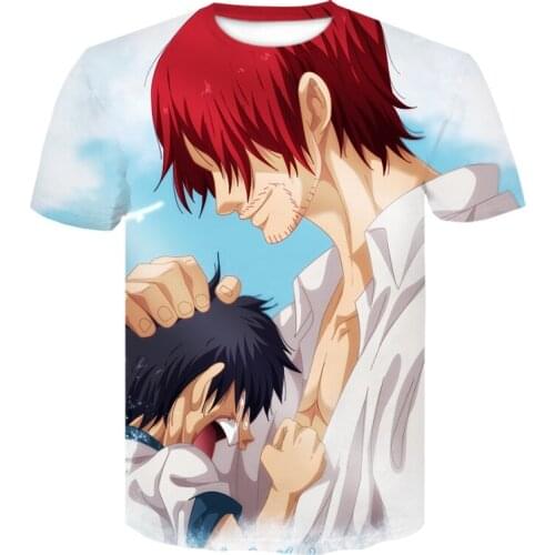 2021 summer Luffy 3D Printed short-sleeved One Piece Streetwear tshirt Classic O-neck T shirt high quality T-shirt camisetas