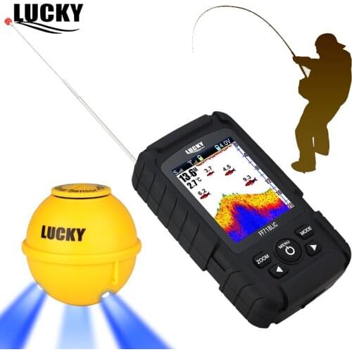 Lucky Wireless Sonar Fish Finder Android Waterproof FishFinder FF718LIC-WLA Ocean Lake Sea Fishing