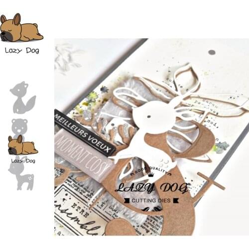 Fox Bear Deer Animal Metal Cutting Dies Scrapbooking Stencil Decorative Craft Embossing Die Cuts Card Making New Dies For 2019