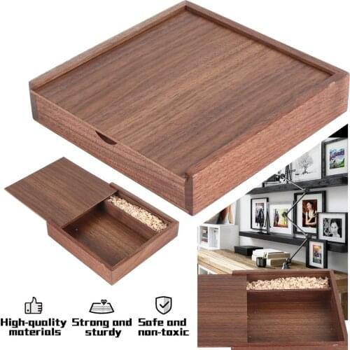 Fashion Maple/Walnut Wood Photo Album Box Creative Album Collection Box Crafts Album Wooden Gift Box