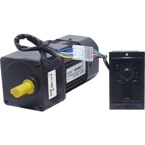 40W 220V AC Gear Reducer Motor Reversible Variable Speed Motor 5RK40GN-CF With Speed Controller