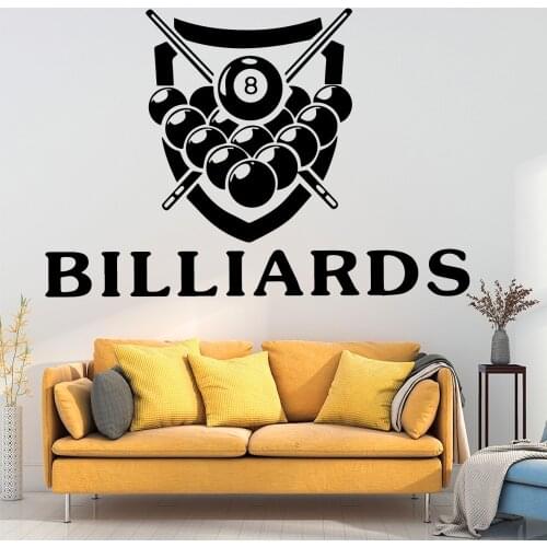 Cartoon Billiards Home Decorations Pvc Decal For Babys Rooms Vinyl Decals