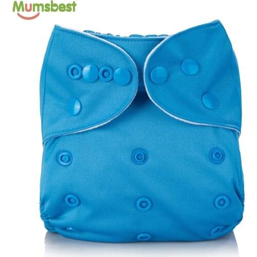 [Mumsbest]1pc Ecology Cloth Diapers Baby Diaper Inserts Ecological Reusable Waterproof Panties Solid Color Cloth nappies 3-15kg