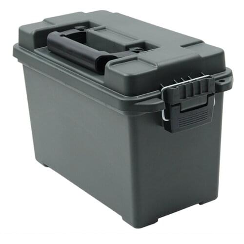 Portable Plastic Ammo Box Military Style Storage Bullet Box Lightweight Moisture-proof Dry Storage Case Tool Box