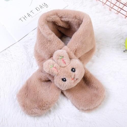 Cute Childrens Scarf Boys and Girls Warm Shawl Scarf Scarf Thick Winter Scarf Toddler Winter Scarf Cartoon Bunny Scarf 2020