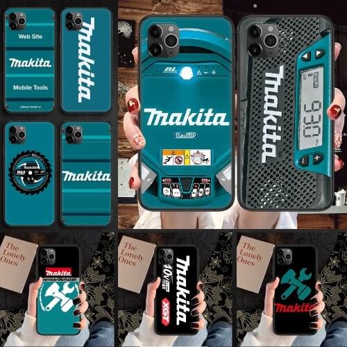 Toolbox Makitas Phone Case Cover Hull For iphone 5 5s se 2 6 6s 7 8 12 mini plus X XS XR 11 PRO MAX black trend back painting