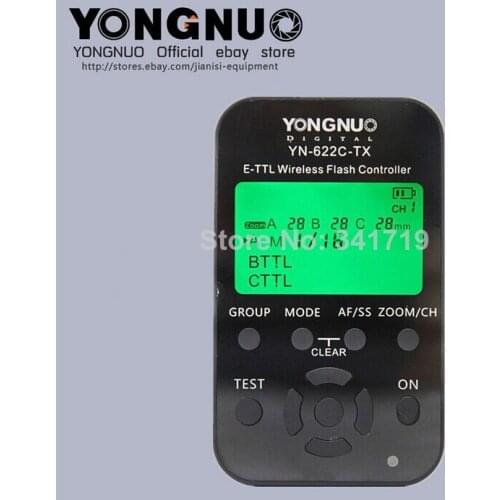 HSS TTL flash trigger YN622C-tx for Canon 1100D 1000D 650D 600D 550D 500D 450D 400D 5DIII 5DII 1DX 1DsIII 1DIV 7D 60D 50D 40D