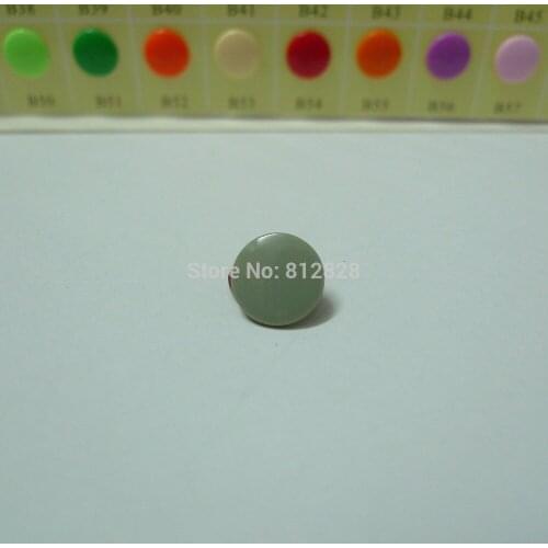200 Sets #B30 SAGE GREY T5 Glossy Round KAM Snap Buttons 60 Colors Available in Stock