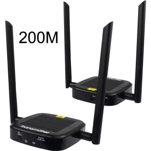 200M Wireless Wifi HDMI-compatible Extender 2.4G/5G HD 1080P HD Cable Extender Transmitter Receiver Camera Laptop To TV Monitor