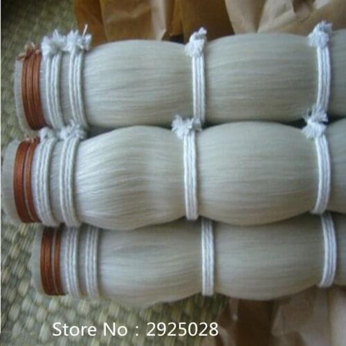 250g High quality Stallion horsetail in bulk violin bow hair 92-95cm Free Shipping
