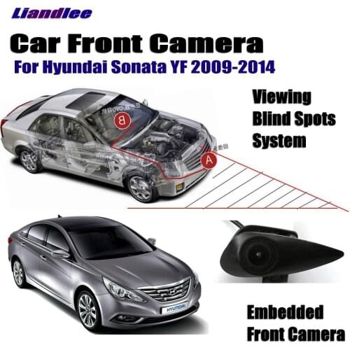 Car Front View Camera For Hyundai Sonata YF 2009-2014 2010 Not Rear View Backup Parking Camera HD CCD Night Vision