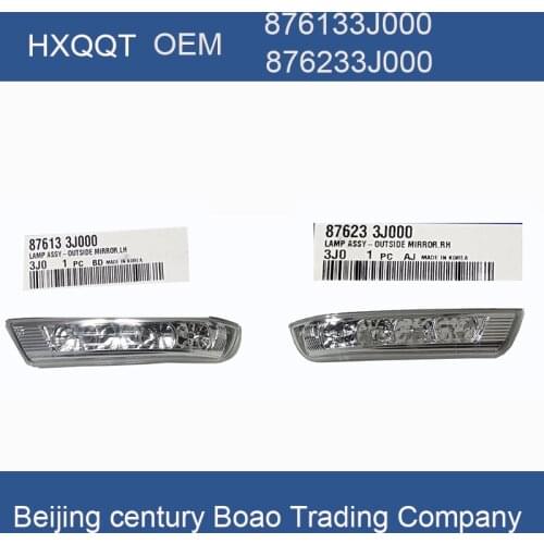 Side mirror LED turn signals light lamps for Santa Fe, Santafe Veracruz IX55 Left Right OEM 876133J000 876233J000