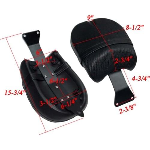 For Victory Octane 2017 Models Black Motorcycle Cushion Leather Rear Passenger Pillion Pad Seat Accessories