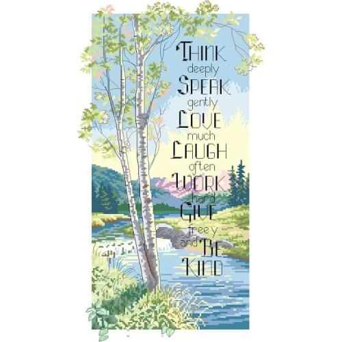 FJ127 For Needlework Kit NOT PRINTED Cross stich Painting Set Cross Stitch Kits Cross-stitch Embroidery Set Stitch Kits Cross