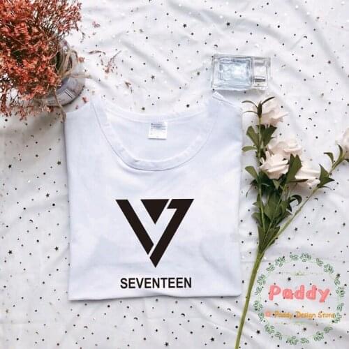 KPOP style korean SEVENTEEN t shirt cool fashion HIP HOP streetwear groot befree women unisex mens top letter print graphic tee