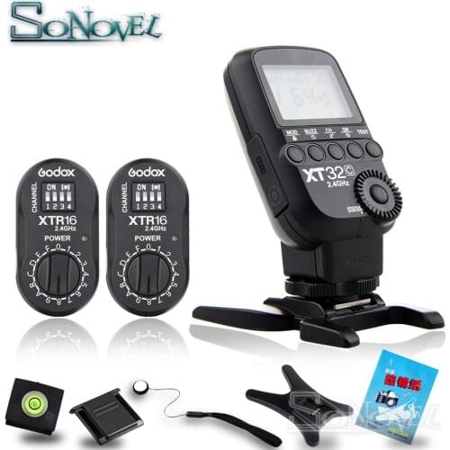 Godox XT32C 2.4G Wireless HSS Flash Trigger + 2X XTR-16 for X1C X1N XT-16 Transmitter Trigger & AD360/DE/QT/DP/QS/GS/GT Series