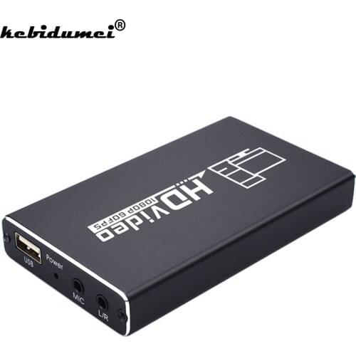 USB 2.0 4K 60HZ HD Video Game Capture Card 1080P 60Fps Video Converter HDMI-compatible Loop Output For Live Streaming For XBOX