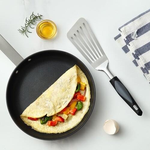 Seacreating Aegean Sea Series Stainless Steel Omelette Spatula Slotted Turner Ideal for Turning Flipping to Enhance Frying