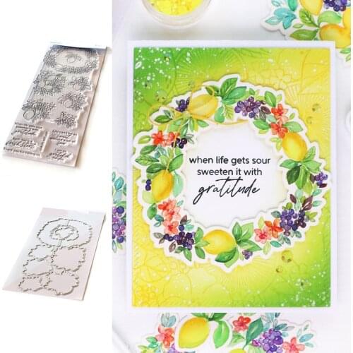 Little Butterfly Lemon Cutting Dies and Stamps Scrapbook Diary Decoration Stencil Embossing Template DIY Greeting Card Albums